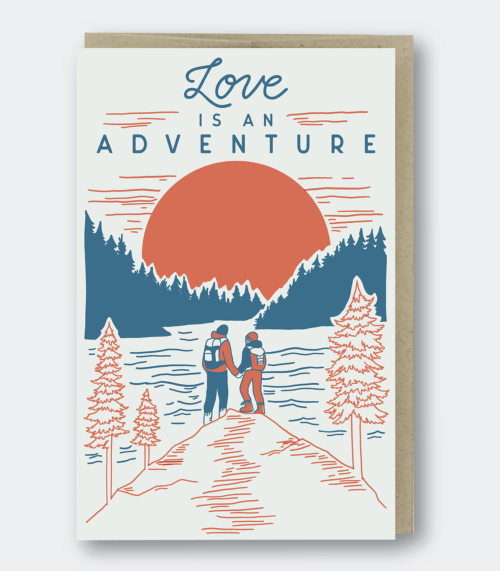 Love is an Adventure Hikers Card