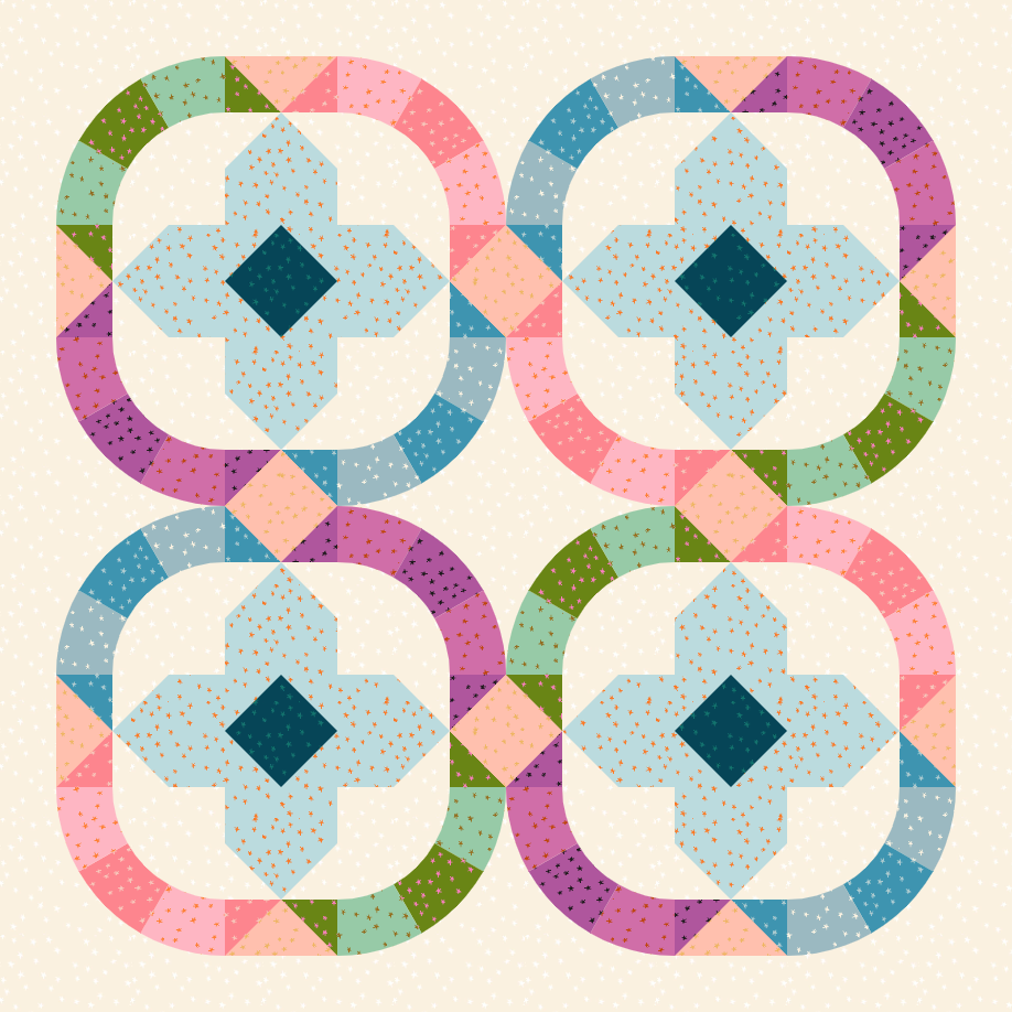 
                      
                        Moonbeam Quilt Kit -  Starry 2025 Light Background
                      
                    