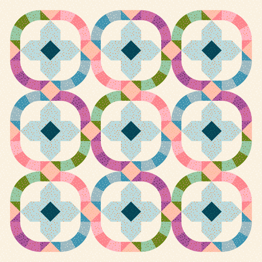 Moonbeam Quilt Kit -  Starry 2025 Light Background