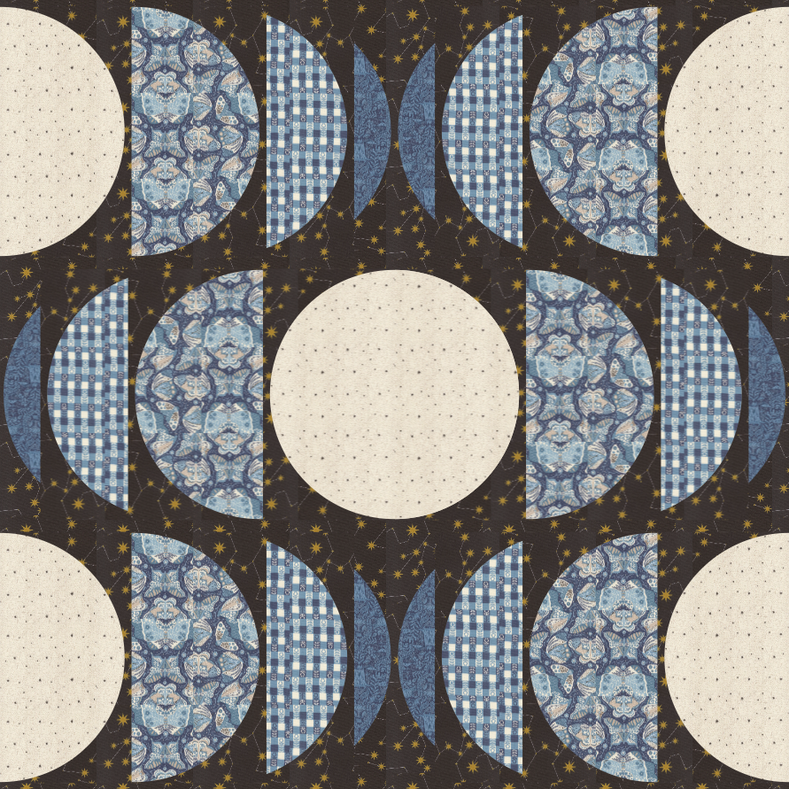 Clava Quilt Kit - Night Owl Blues