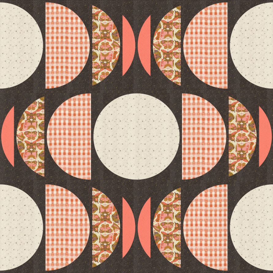 Clava Quilt Kit - Night Owl Pinks