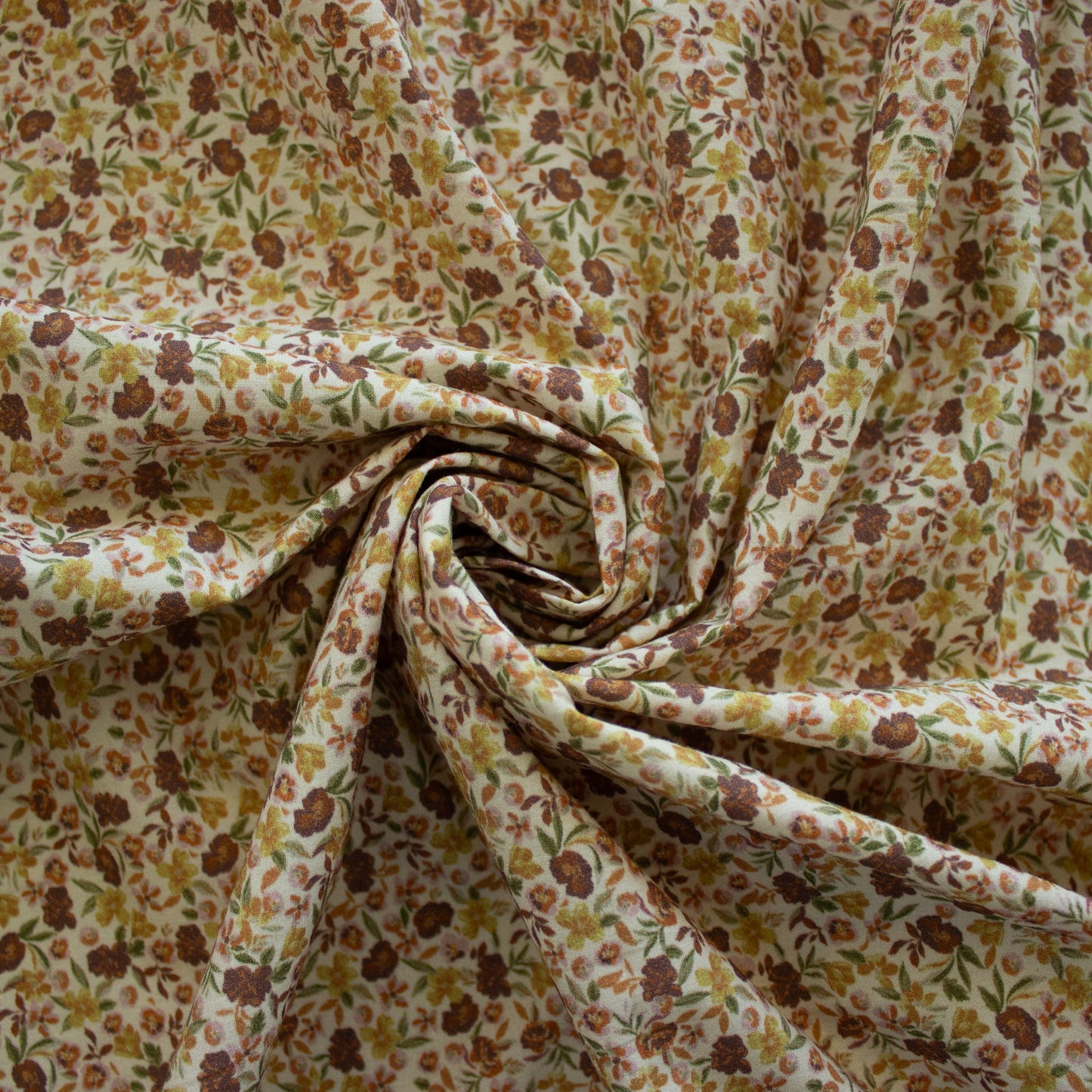 Nina Cotton Poplin - Cream/Mustard