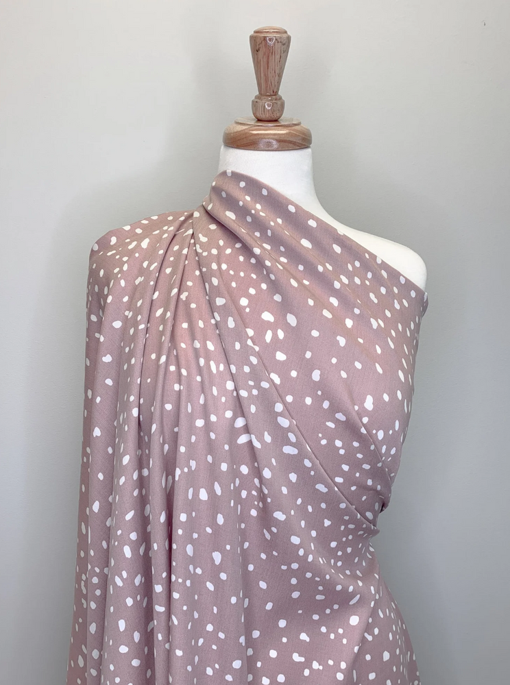 
                      
                        Olivia Digital Print Dot Tencel - Mauve
                      
                    