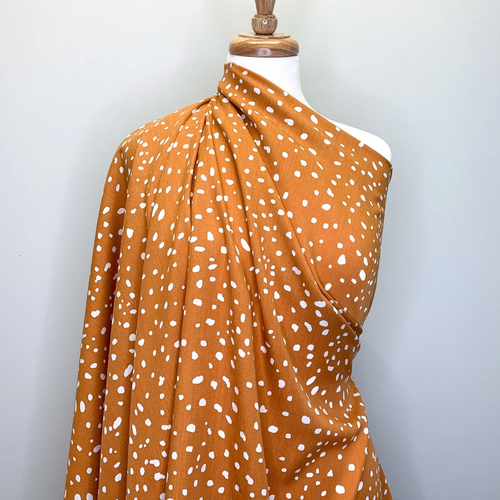 
                      
                        Olivia Digital Print Dot Tencel - Saffron
                      
                    