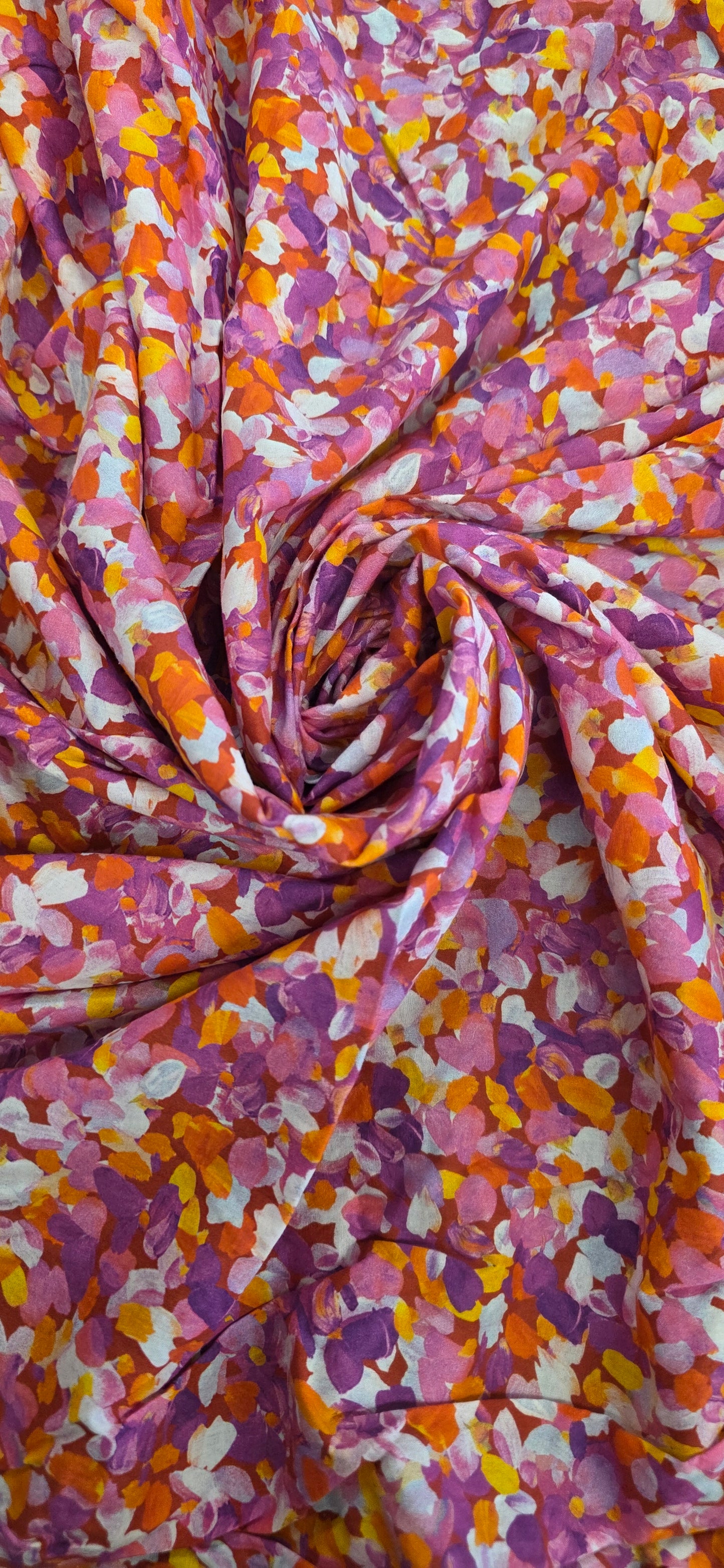 ReStash: 4yd Painterly Petals Cotton Lawn