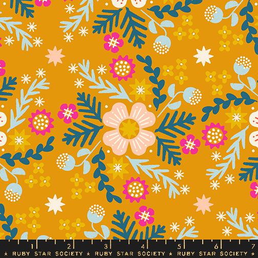 Pivot - Wildflower Canvas Linen - Goldenrod