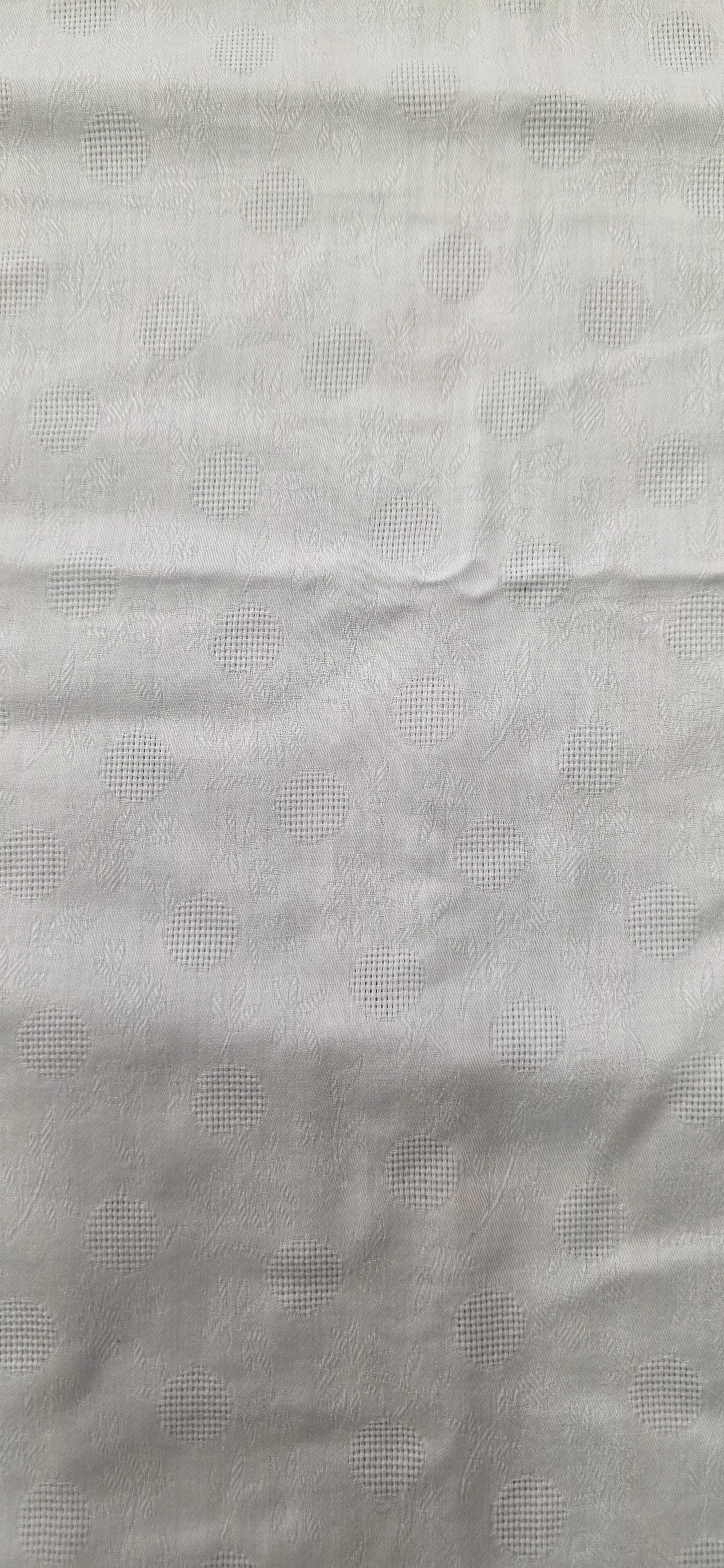 ReStash: 1.875yd White Woven Cotton/Poly Blend