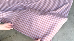 Eden Check Linen - Lilac/Cocoa