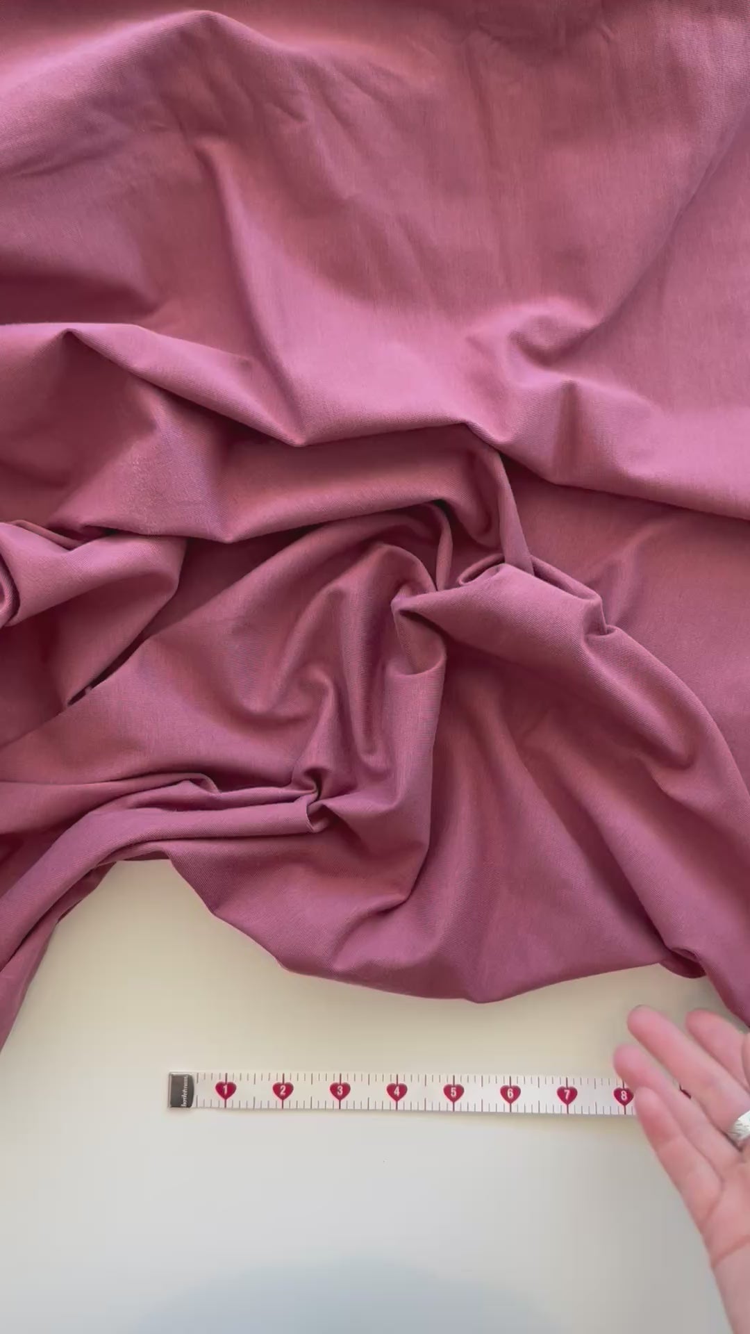 Organic Cotton Stretch Jersey - Rosewood