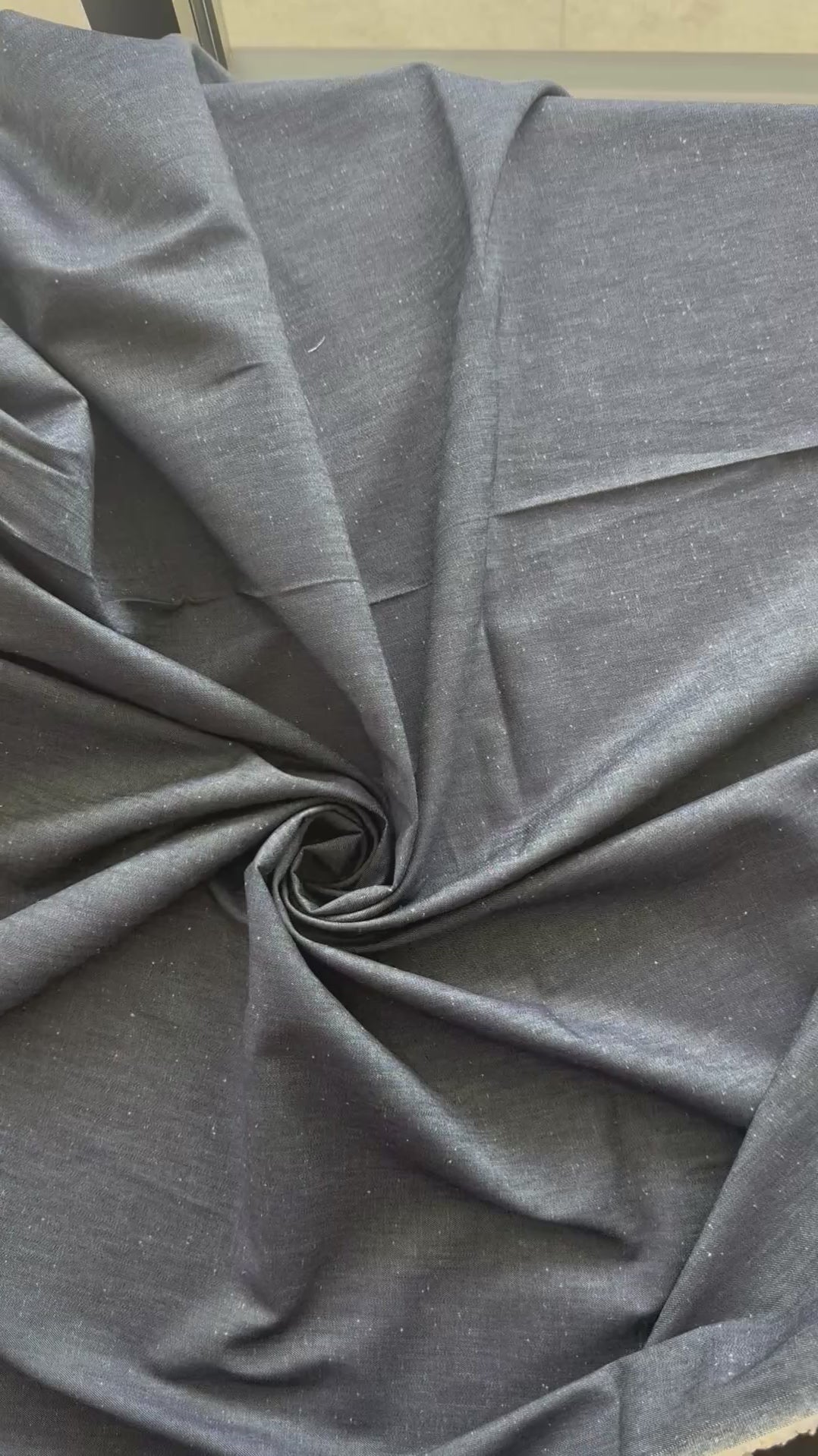 Cotton Chambray - Dark Indigo