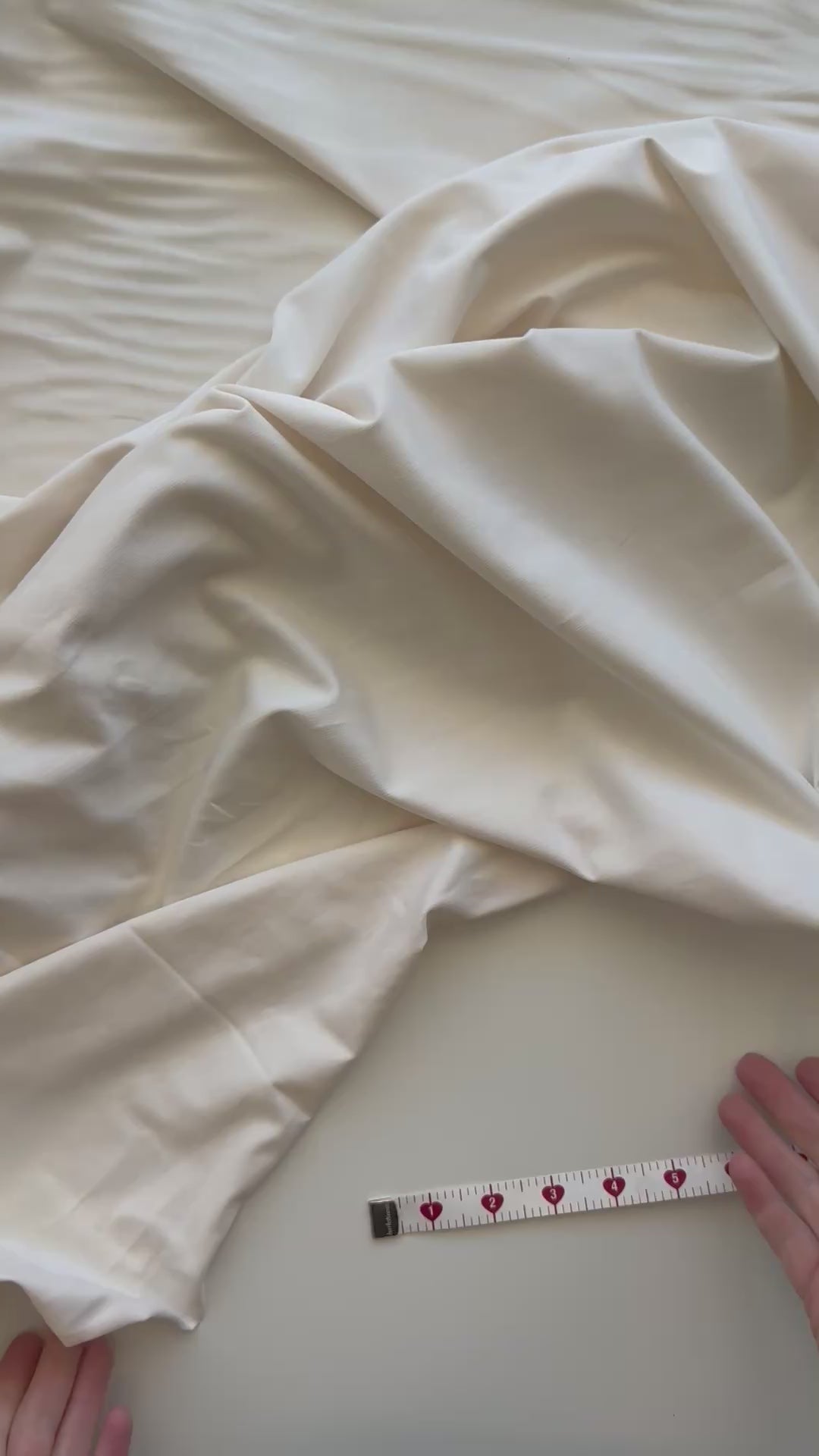 Organic Cotton Stretch Jersey - Creamy White