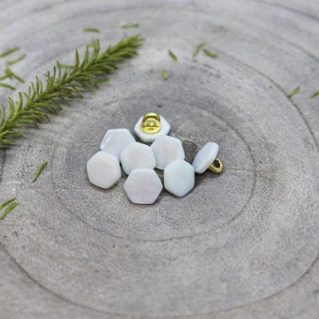 Quartz Buttons - Sage (10mm)