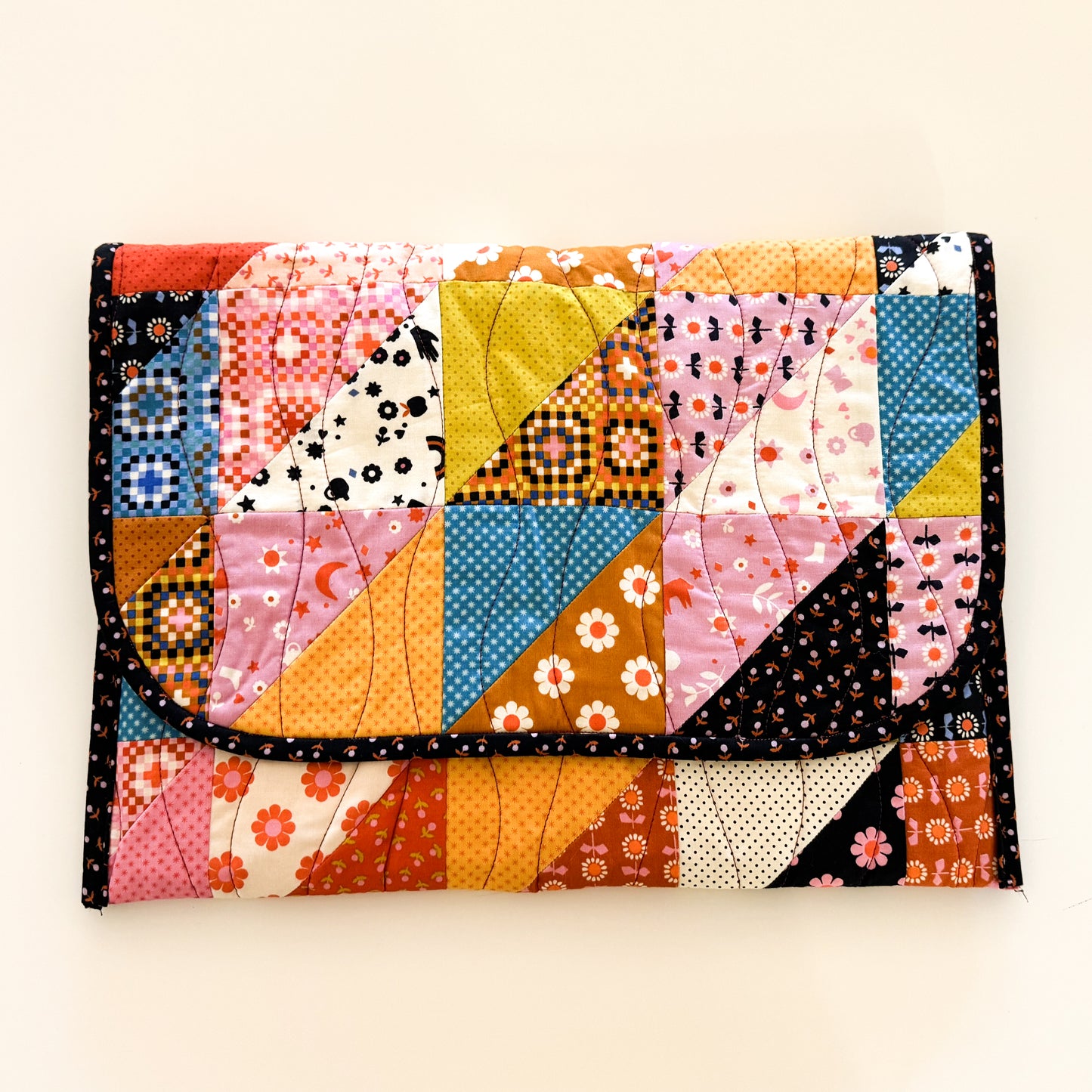 add laptop sleeve to backpack pattern Quilted Laptop Sleeve Pattern