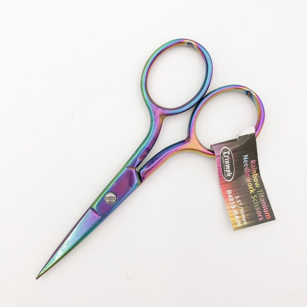 Rainbow Titanium Embroidery Scissors