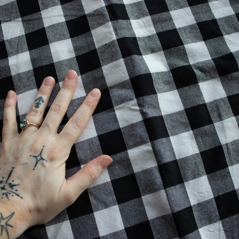 
                      
                        ReStash: .83 yds Black and White Cotton Woven
                      
                    