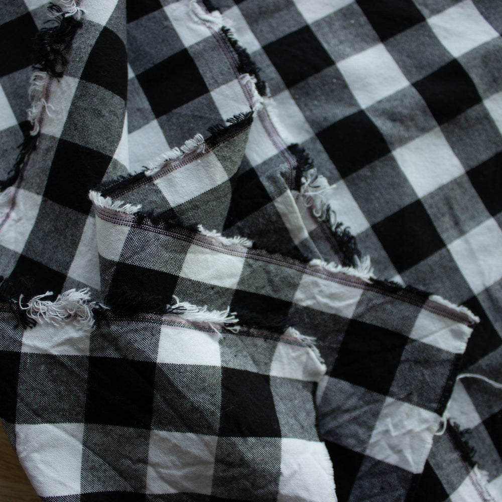 
                      
                        ReStash: .83 yds Black and White Cotton Woven
                      
                    