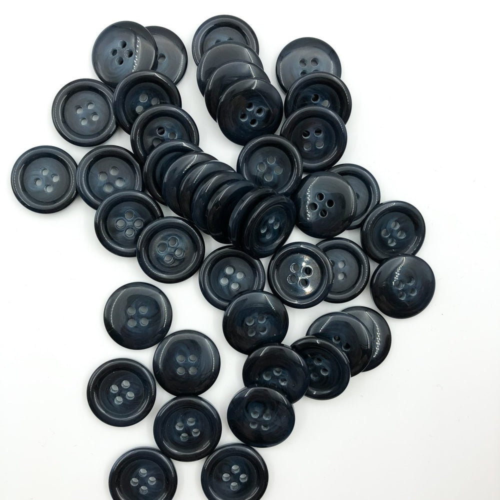 Navy Tortoise Shell Buttons (20mm)