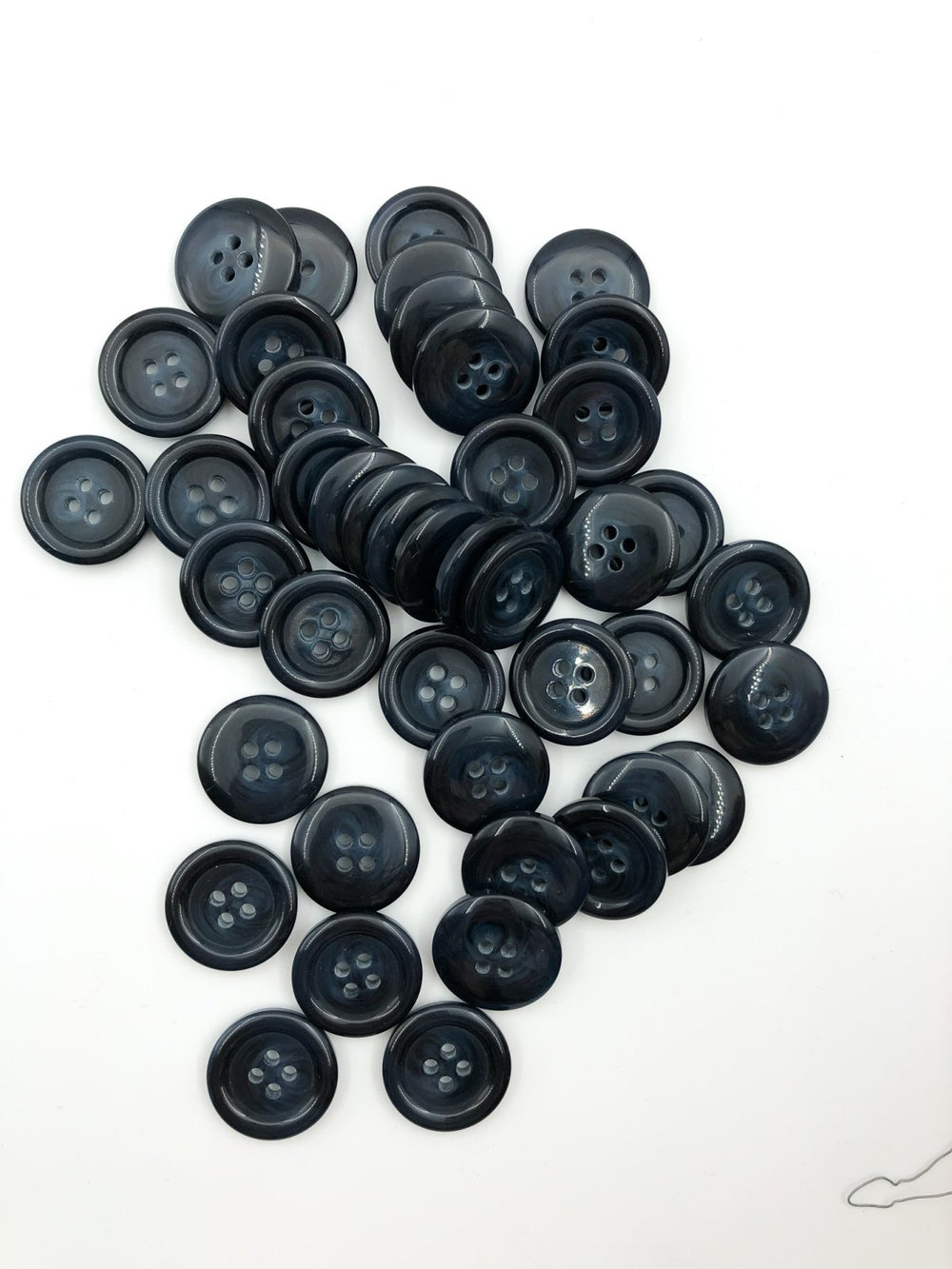 Navy Tortoise Shell Buttons (20mm)