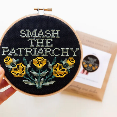 Smash the Patriarchy Cross Stitch Kit  