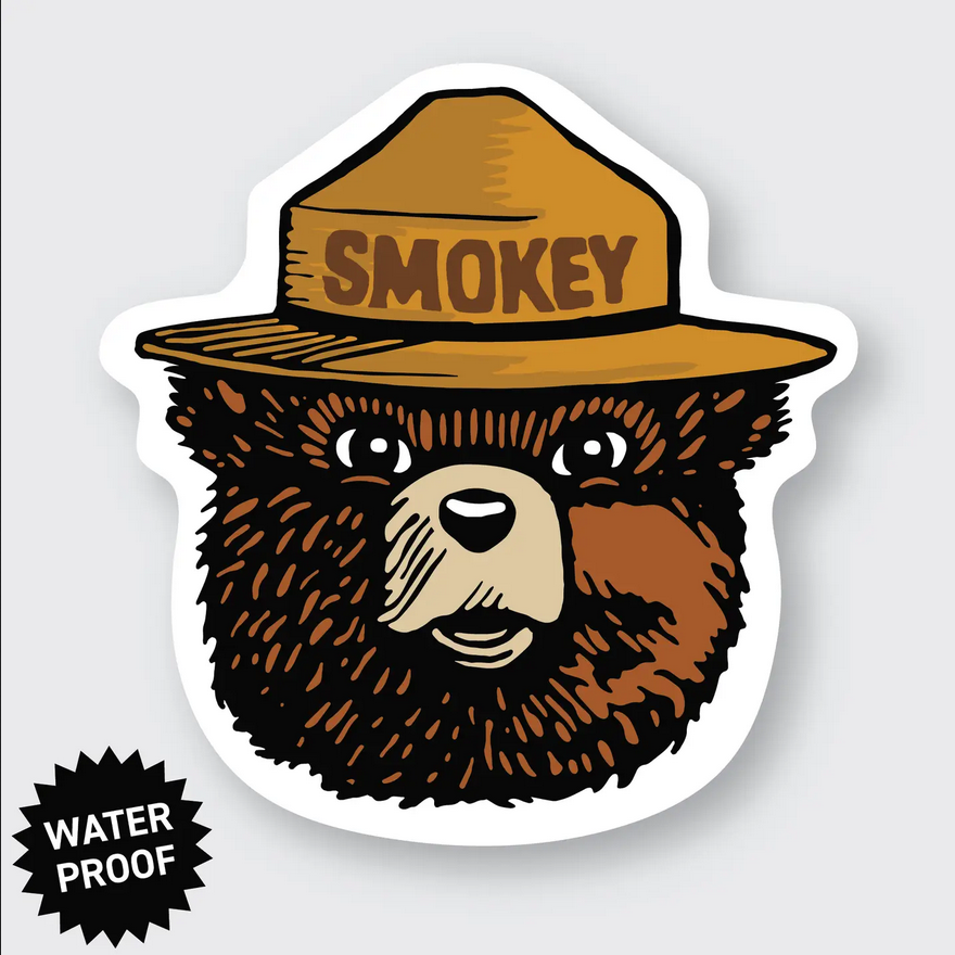 Smokey the Bear Sticker