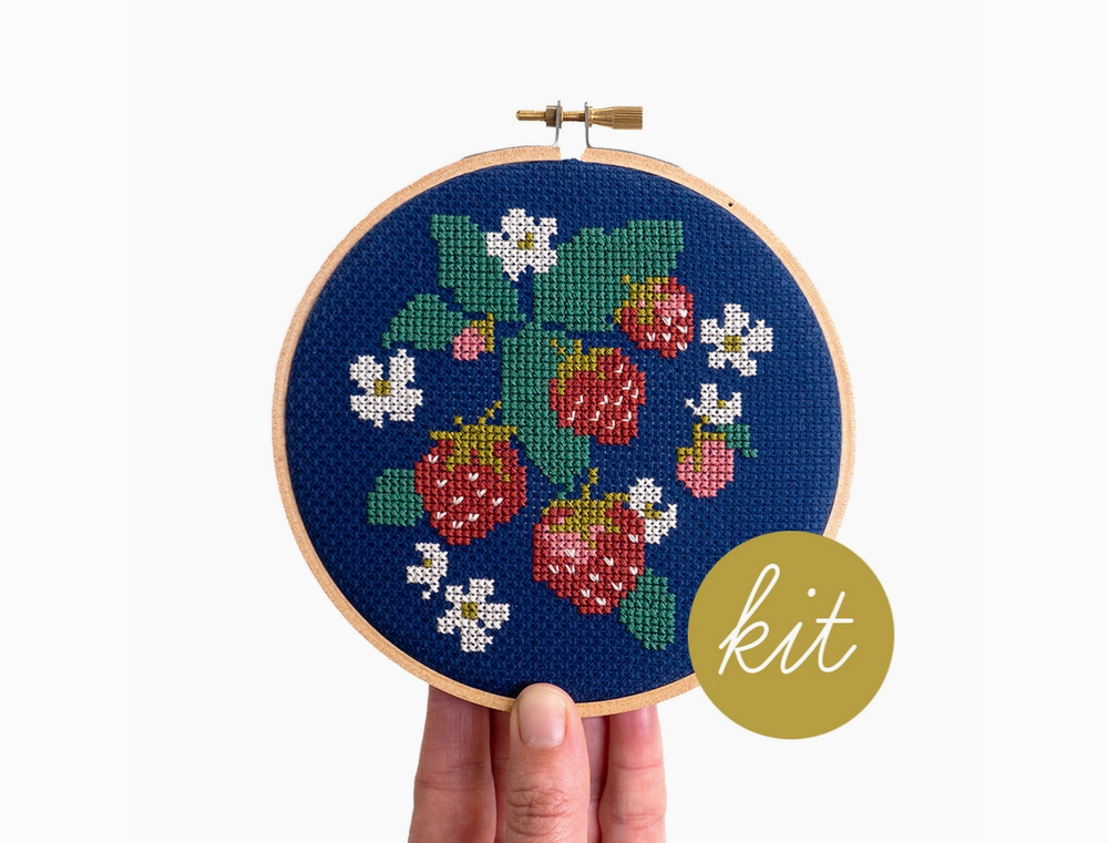 Spread Like Strawberries Cross Stitch Kit  