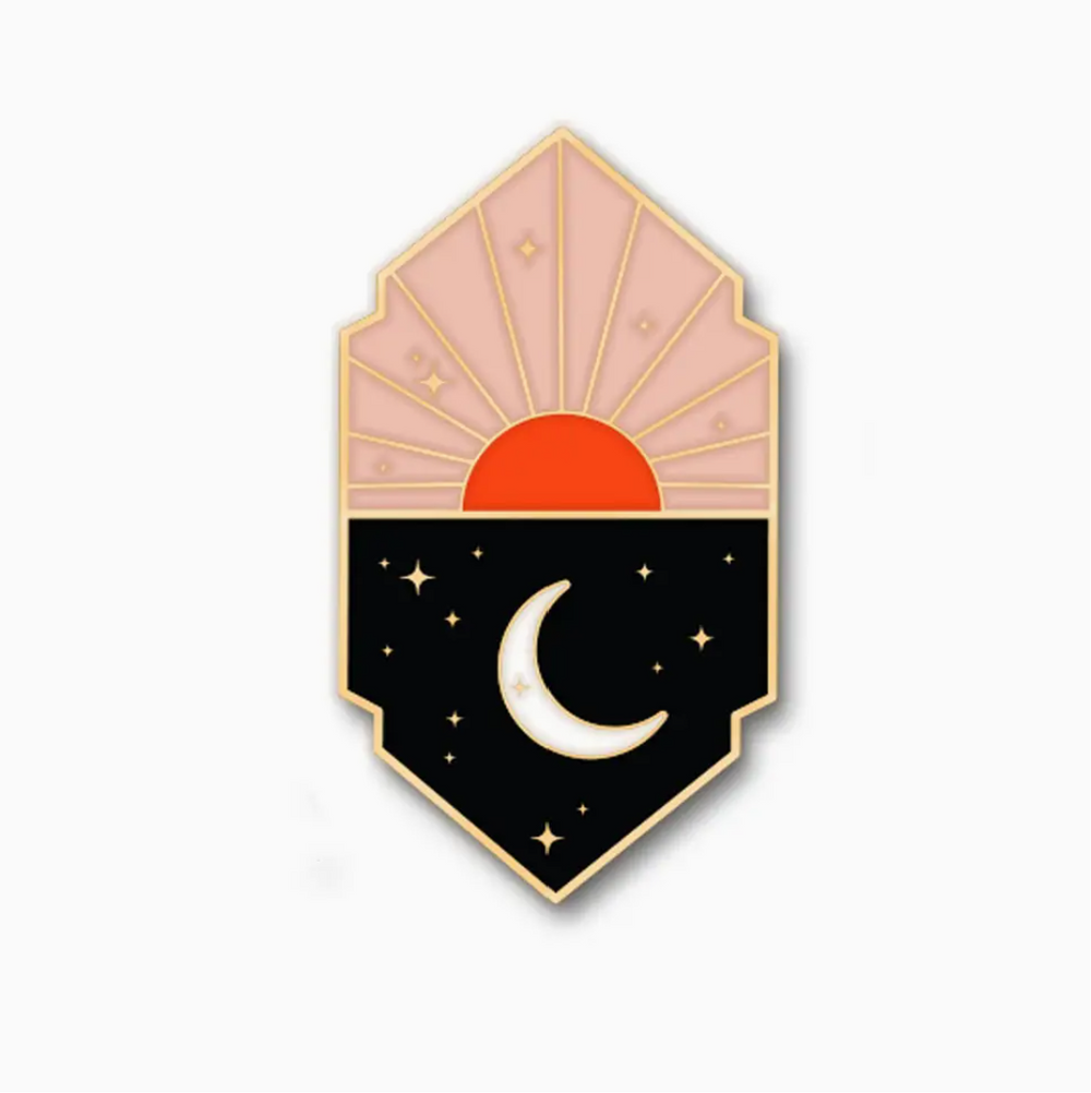 Sun & Moon Enamel Pin