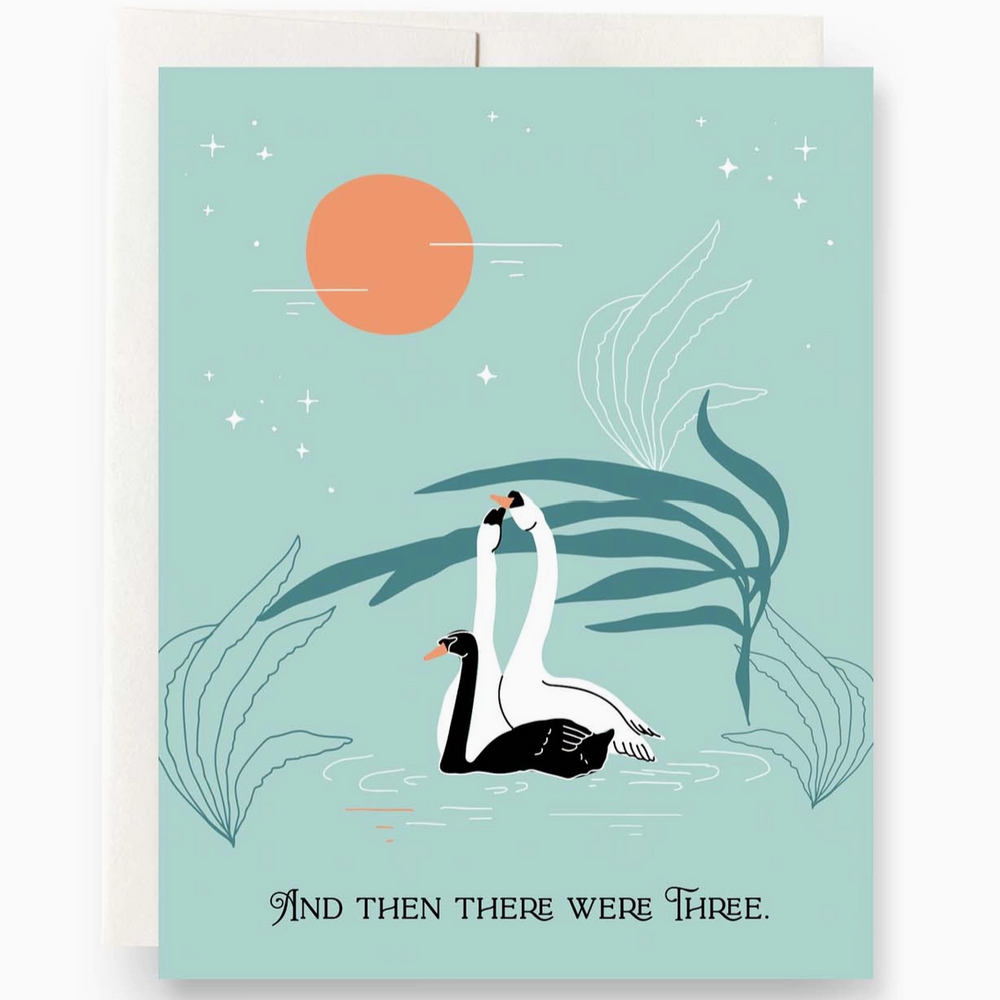 Swan Baby Greeting Card 