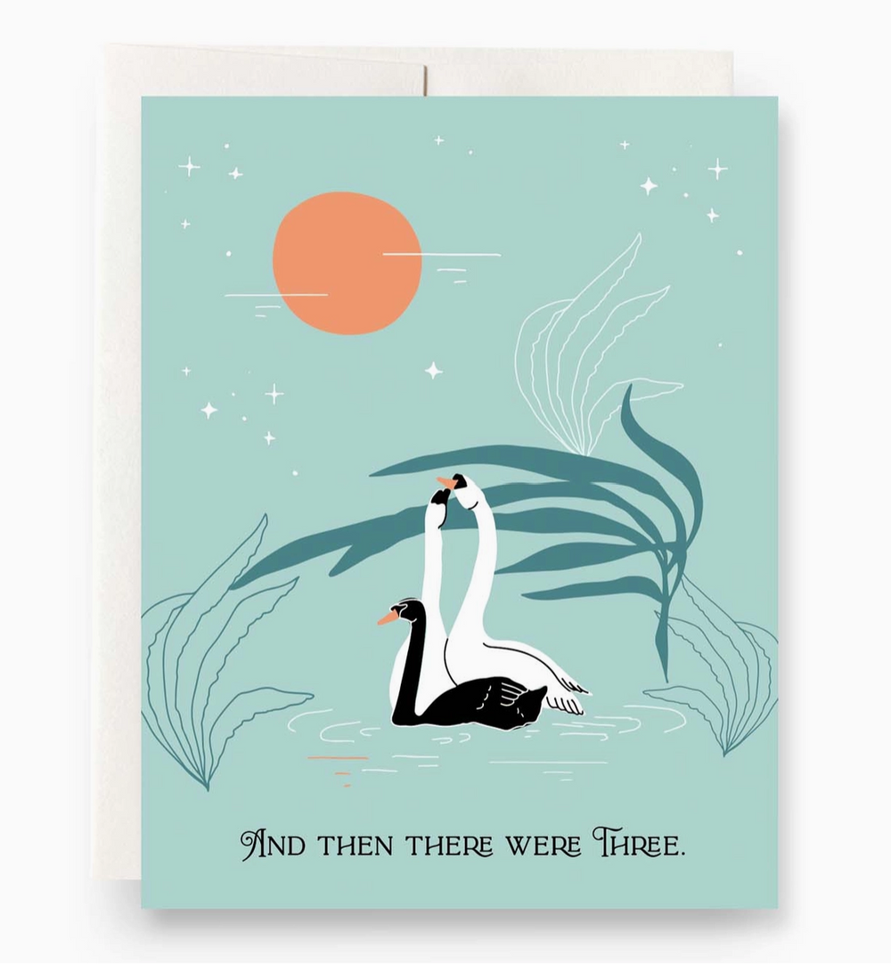 Swan Baby Greeting Card 