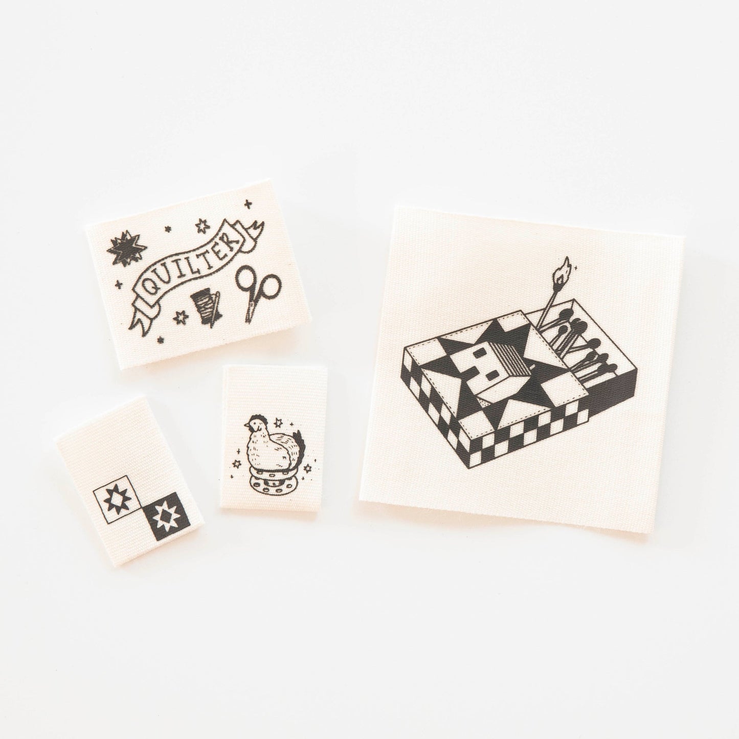 Toad & Sew Quilt Labels (Multipack of 4)
