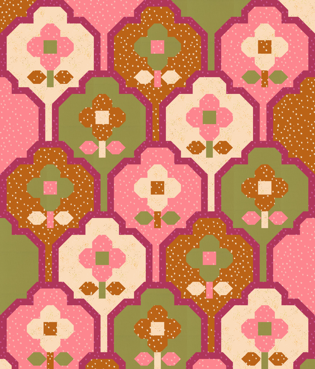 Wallflower Quilt Kit - Olivia's Version