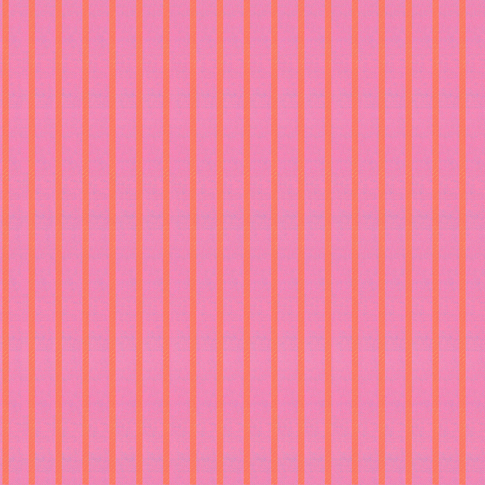 Warp & Weft - Ooh Lucky Lucky - Apron Stripe - Bright Pink