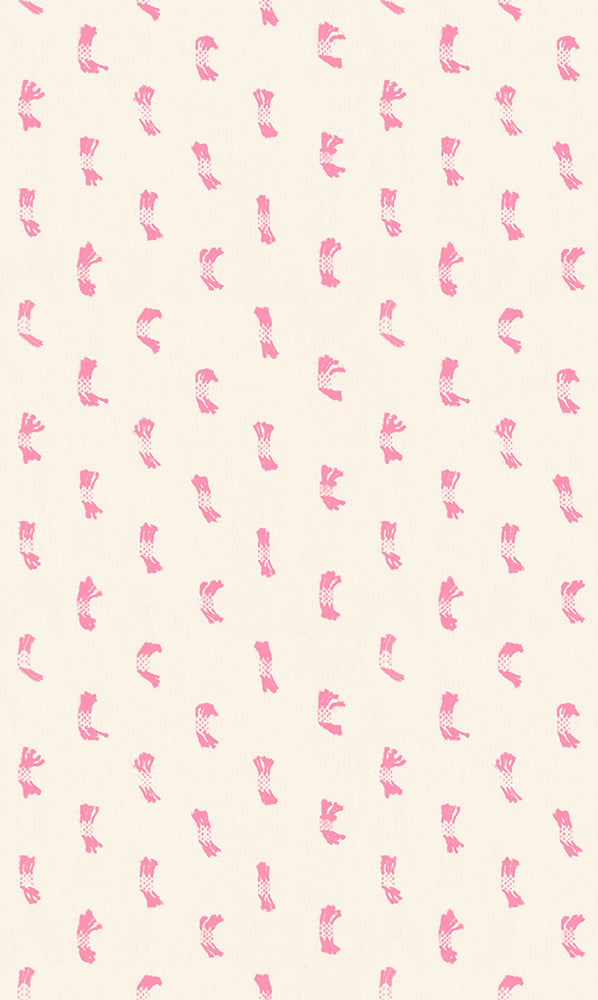 Warp & Weft - Ooh Lucky Lucky - Flicker - Natural and Pink