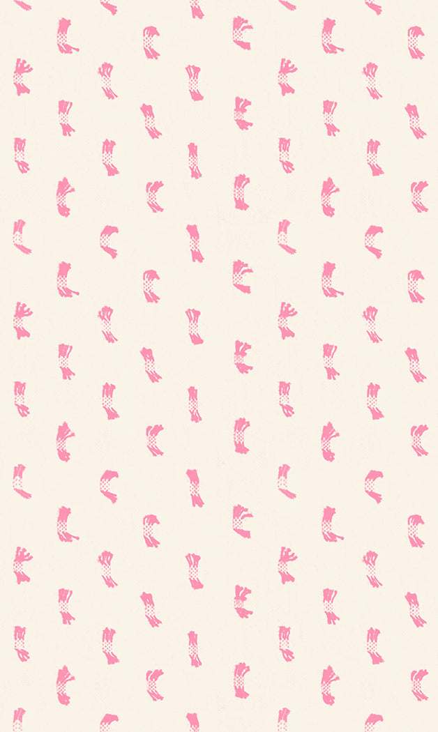 Warp & Weft - Ooh Lucky Lucky - Flicker - Natural and Pink