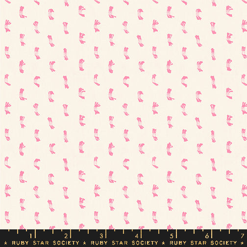 Warp & Weft - Ooh Lucky Lucky - Flicker - Natural and Pink