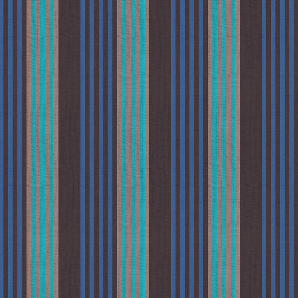 Warp & Weft - Ooh Lucky Lucky - Ribbon Stripe - Soft Black