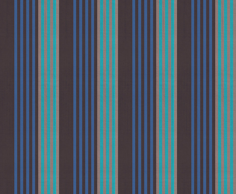 Warp & Weft - Ooh Lucky Lucky - Ribbon Stripe - Soft Black