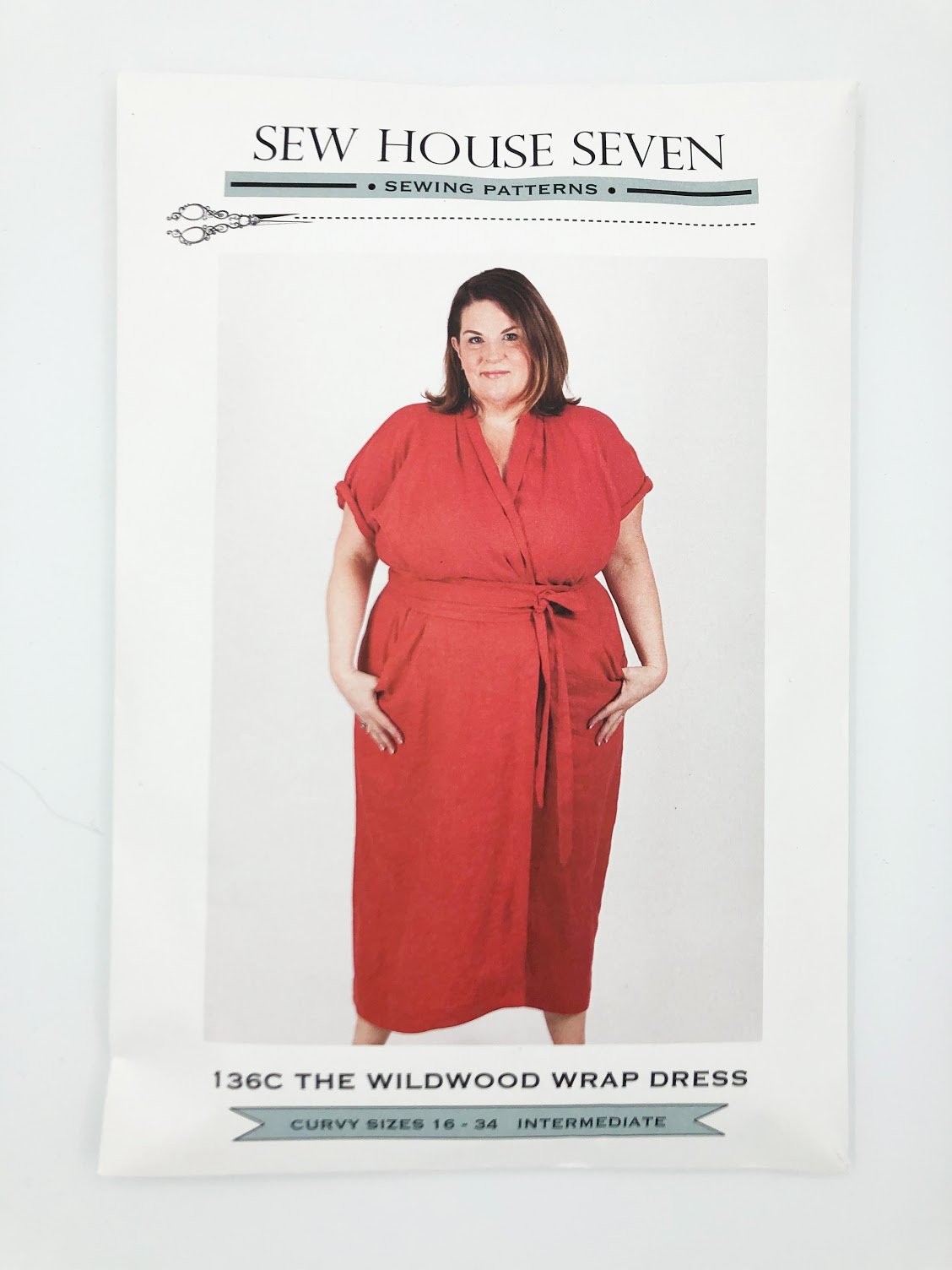 Wildwood Wrap Dress Pattern - Sizes 16-34 (up to 65" hip)