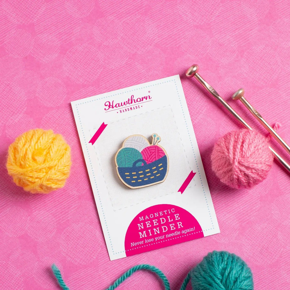 Yarn Basket Needle Minder